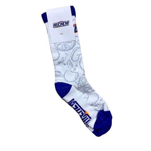 Hi-Chew Candy Theme Novelty Cartoon Socks White One Size Casual Sock Club - Picture 1 of 3